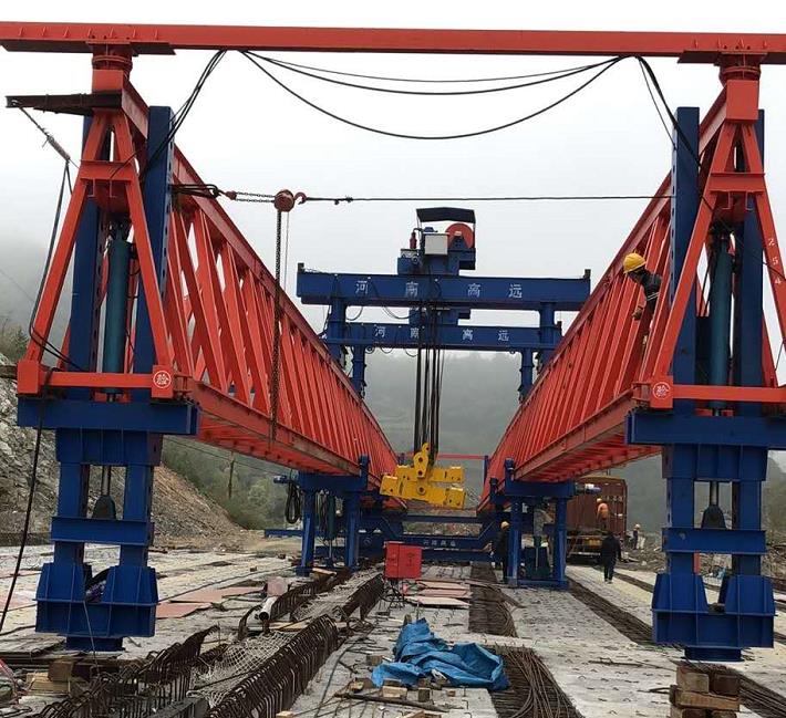 黑龍江邦中建筑材料科技有限公司，雙鴨山市集賢縣省道工程，采購(gòu)全新式GYLQ40m-200t架橋機(jī)