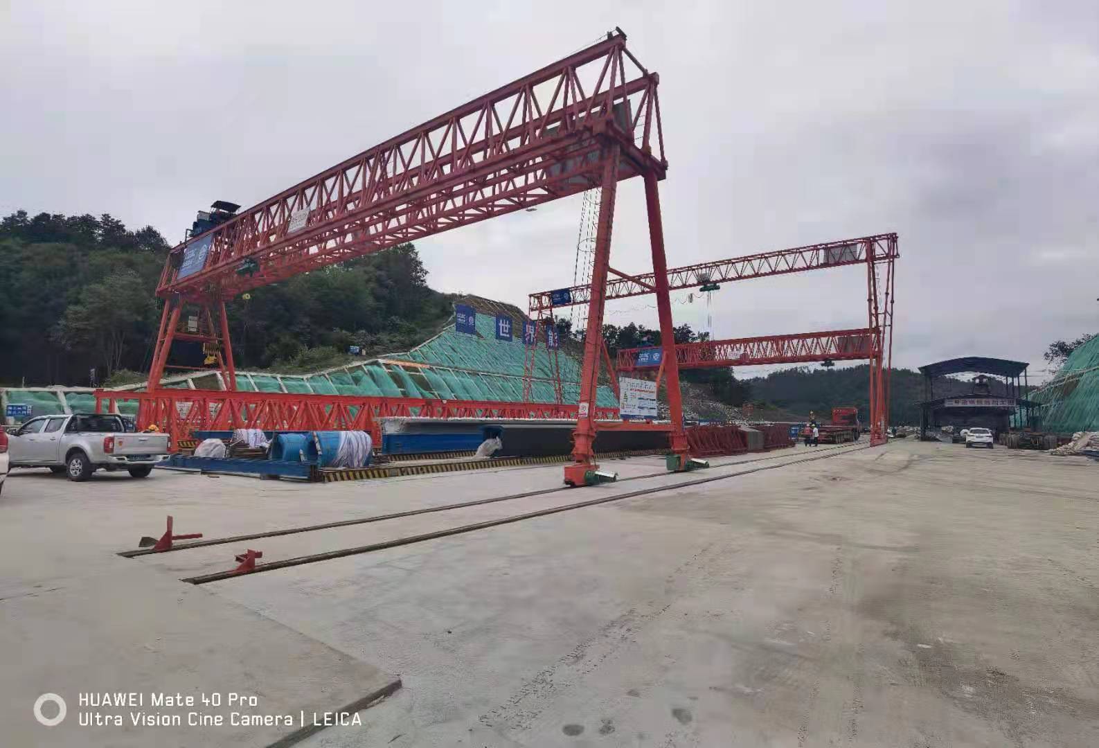 中國能建陜西項目MG95/10t-33m-10m、MH10t-38m-15m龍門吊