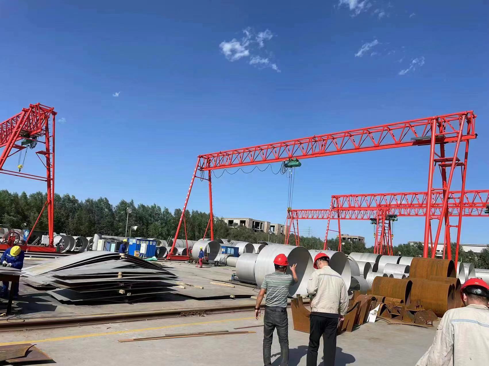 20噸龍門吊安裝時，需要注意哪些尺寸？